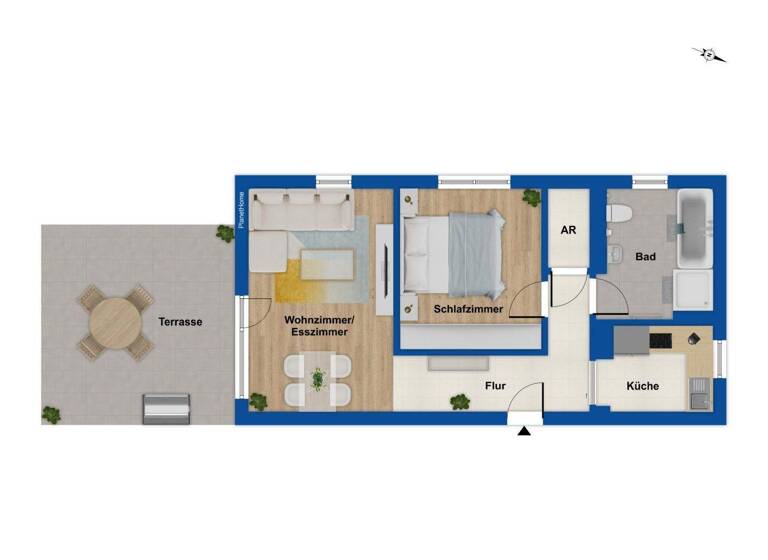 Wohnung zum Kauf 279.000 € 2 Zimmer 56,8 m² Katzwang Nürnberg 90453