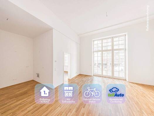 Loft zur Miete - Erstbezug 502 € 1,5 Zimmer 41,4 m² 2. Geschoss frei ab 01.09.2026 Straße der Nationen 78 Zentrum Chemnitz 09111