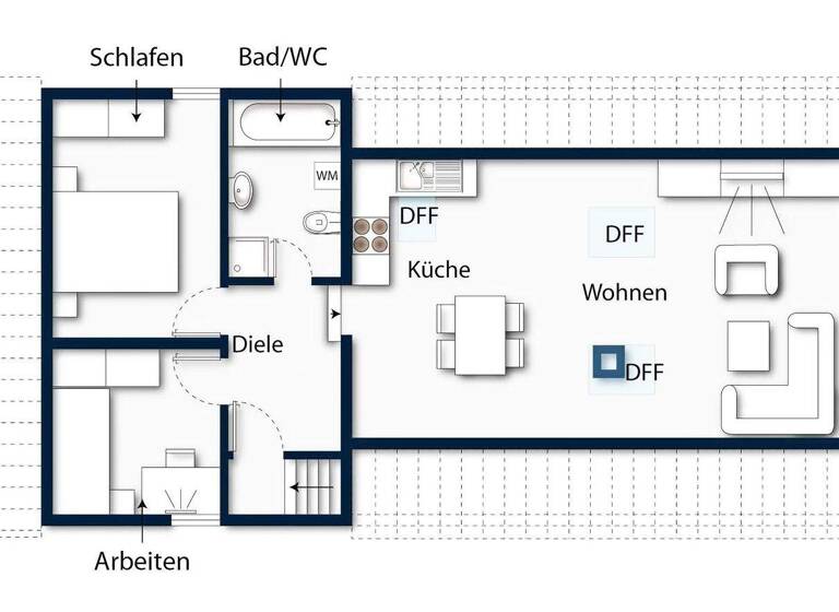 Wohnung zum Kauf 149.000 € 3 Zimmer 47,8 m² Frankenbach Heilbronn / Frankenbach 74078