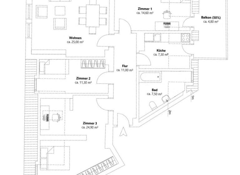 Wohnung zum Kauf provisionsfrei 719.000 € 4 Zimmer 106,4 m² 4. Geschoss frei ab sofort Raunerstraße 23 Innenstadt Augsburg 86153