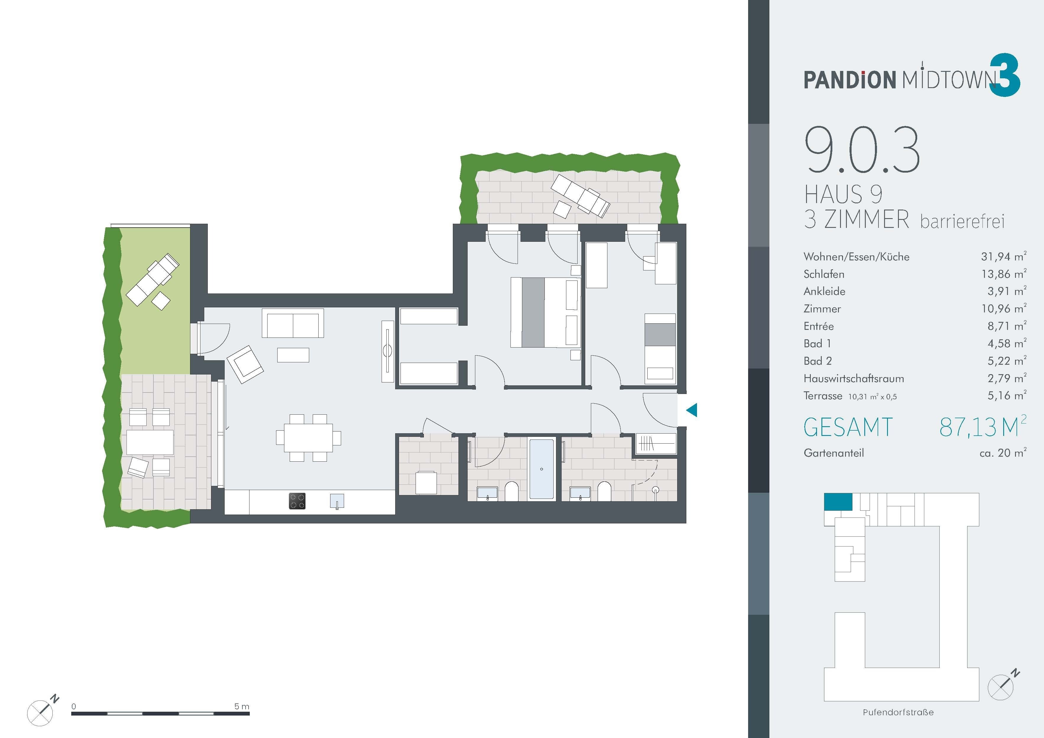 Wohnung zum Kauf provisionsfrei 749.900 € 3 Zimmer 87,1 m²<br/>Wohnfläche EG<br/>Geschoss Pufendorfstr. 5 Friedrichshain Berlin 10249