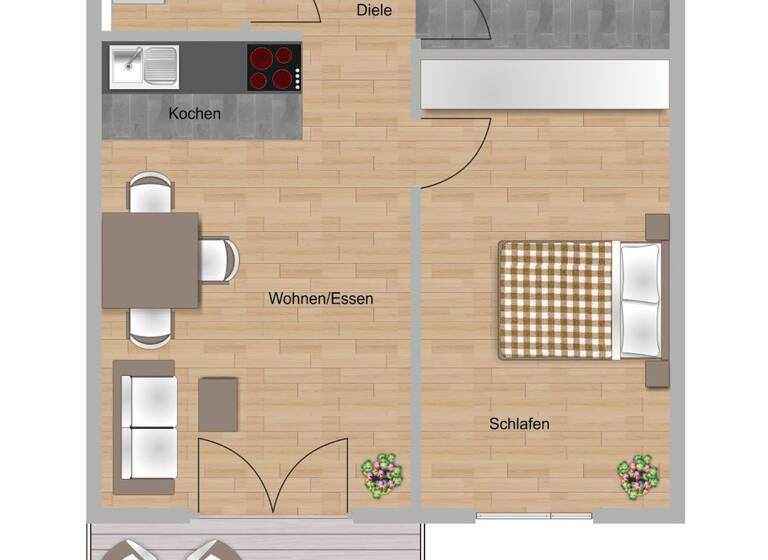 Wohnung zur Miete - Neubau 981 € 2 Zimmer 53 m²<br/>Wohnfläche 1.<br/>Geschoss Am Hasenpfad 5 Delkenheim - Süd Wiesbaden 65205