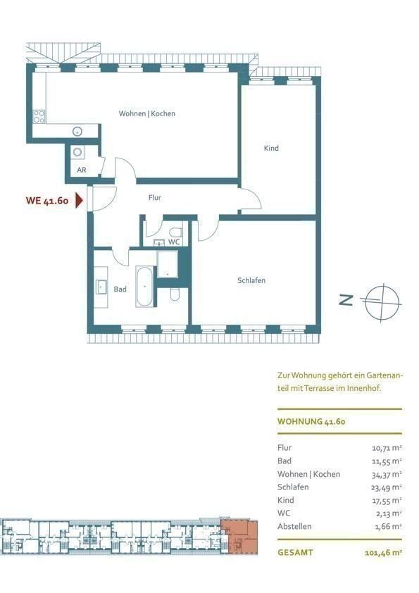 Wohnung zum Kauf provisionsfrei 429.000 € 3 Zimmer 101 m²<br/>Wohnfläche 4.<br/>Geschoss ab sofort<br/>Verfügbarkeit Ilversgehofen Erfurt 99086