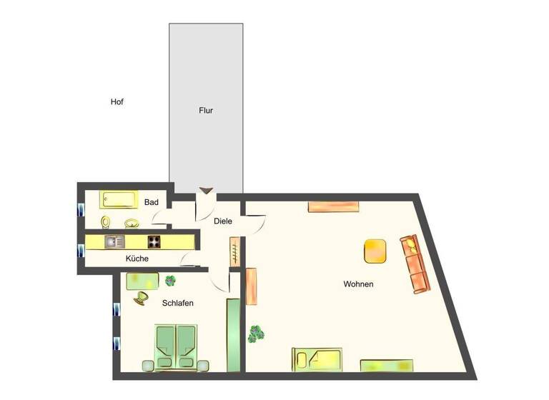 Studio zur Miete auf Zeit 1.599 € 1 Zimmer 65 m² frei ab sofort Altstadt Düsseldorf 40213