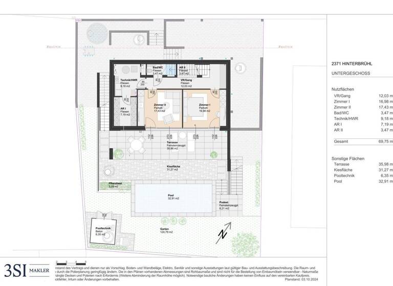 Haus zum Kauf - Erstbezug 6 Zimmer 183 m² Hinterbrühl 2371