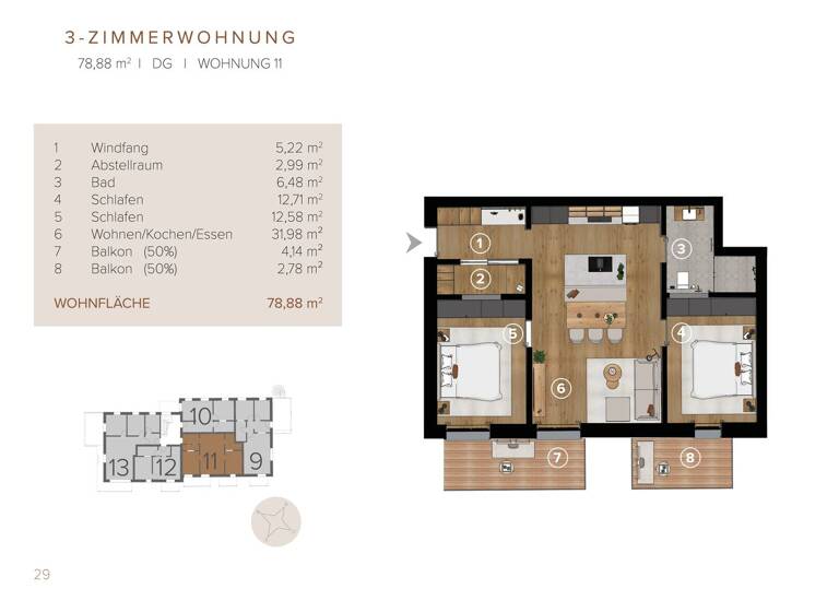 Wohnung zum Kauf - Erstbezug provisionsfrei 331.000 € 3 Zimmer 78,9 m² frei ab sofort Böbrach 94255