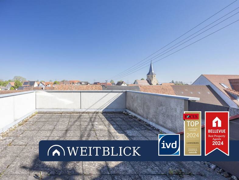 Wohnung zur Miete 1.250 € 2 Zimmer 56,5 m² Dachgeschoss frei ab 01.07.2025 Tamm 71732