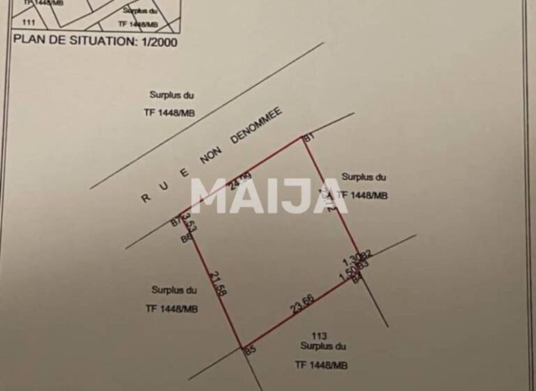 Grundstück zum Kauf 53.375 € 616 m² Grundstück Ngaparou
