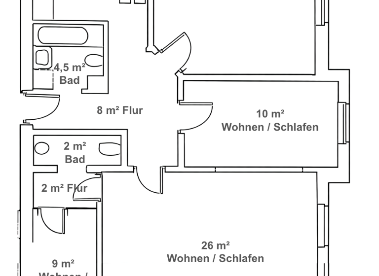 WG-Zimmer zur Miete 750 € 4 Zimmer 85 m² frei ab sofort Rudolf-Renner-Straße 30 Löbtau-Nord Dresden 01159