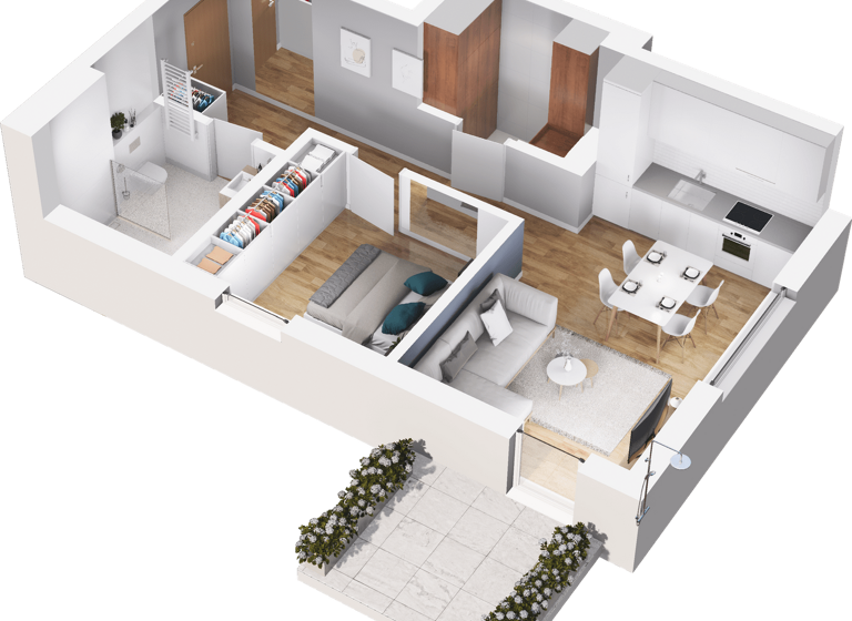 Wohnung zum Kauf - Erstbezug provisionsfrei 266.000 € 2 Zimmer 50 m² EG Falkensee 14612