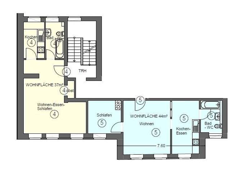 Wohnung zum Kauf provisionsfrei 234.240 € 3 Zimmer 85 m²<br/>Wohnfläche 2.<br/>Geschoss Andreasvorstadt Erfurt 99089