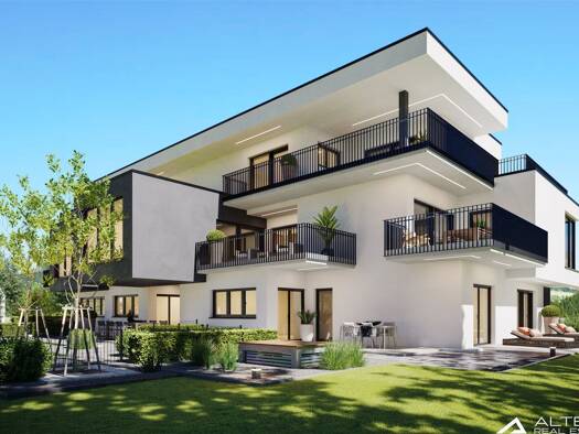 Terrassenwohnung zum Kauf - Erstbezug provisionsfrei 394.000 € 3 Zimmer 80,2 m² 1. Geschoss Gries Graz 8055