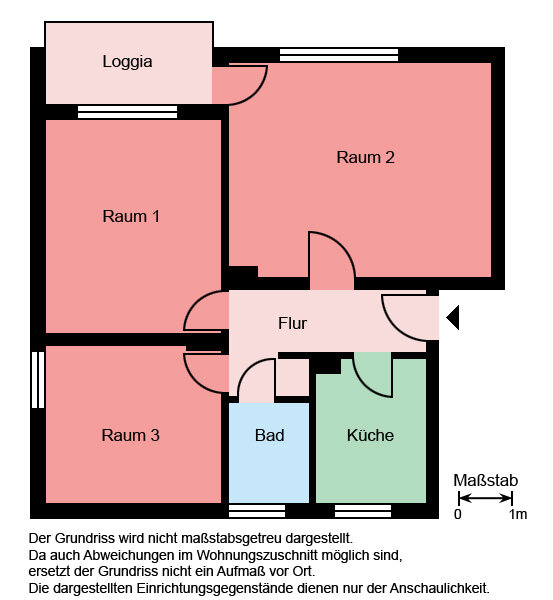 Wohnung zur Miete 429 € 3 Zimmer 64,3 m²<br/>Wohnfläche EG<br/>Geschoss Breslauer Straße 17 Plettenberg Plettenberg 58840