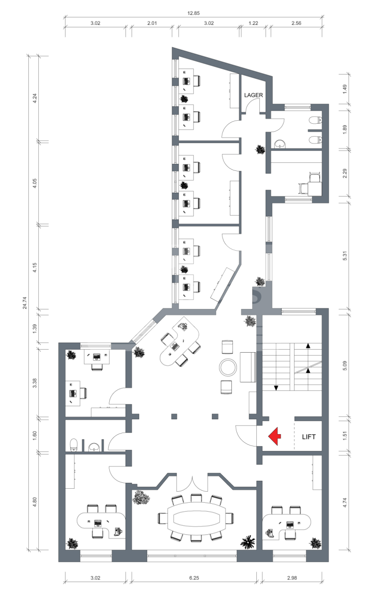 Bürogebäude zur Miete 21,50 € 225,7 m²<br/>Bürofläche ab 225,7 m²<br/>Teilbarkeit Hamburg - Altstadt Hamburg 20457