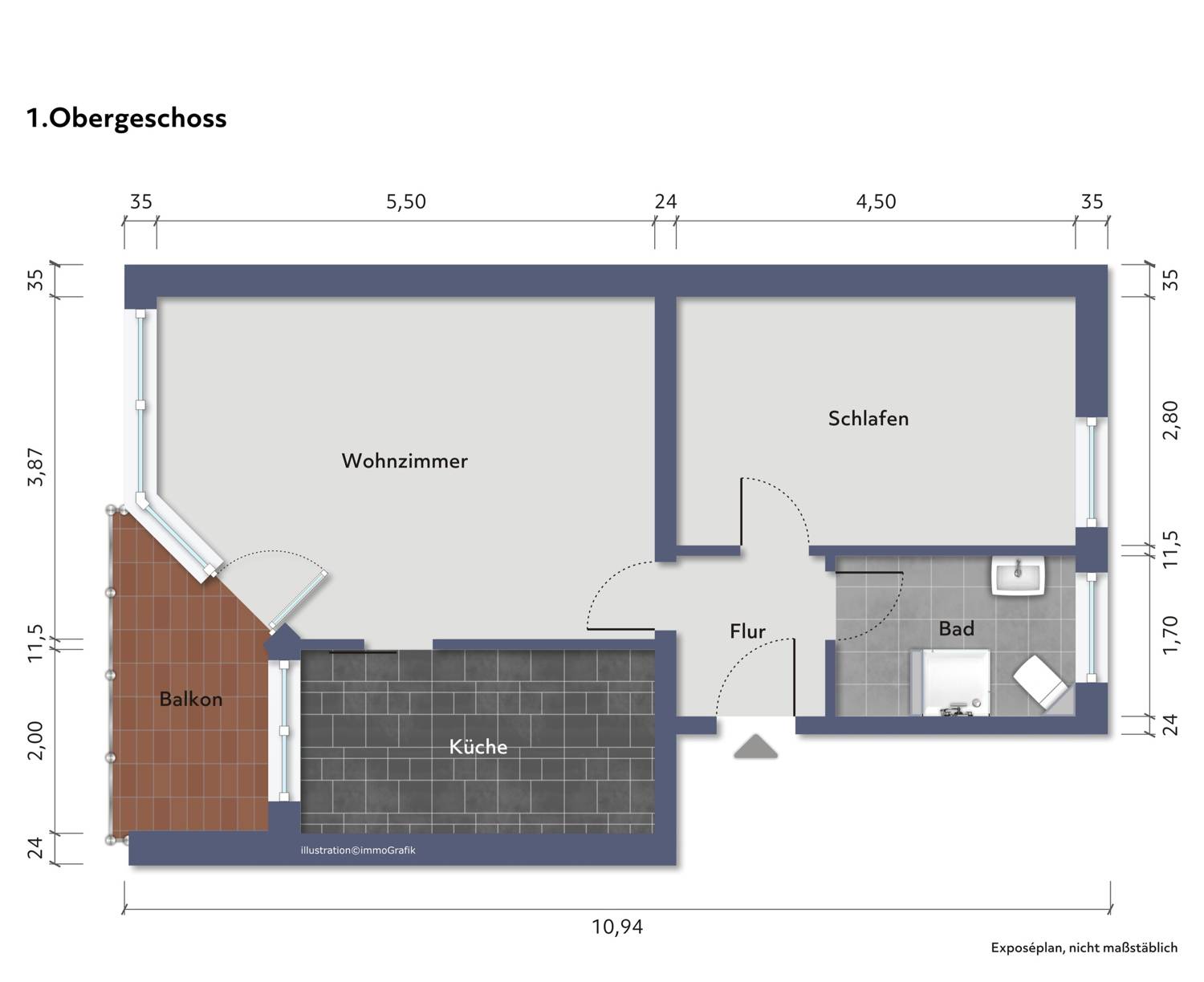 Wohnung zum Kauf 249.000 € 2 Zimmer 49 m²<br/>Wohnfläche 1.<br/>Geschoss Wyk auf Föhr 25938