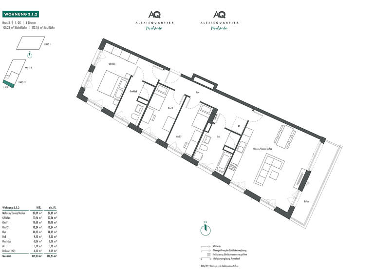 Wohnung zum Kauf provisionsfrei 889.000 € 4 Zimmer 109,2 m²<br/>Wohnfläche 1.<br/>Geschoss Franz-Heubl-Straße 1 Neuperlach München 81735