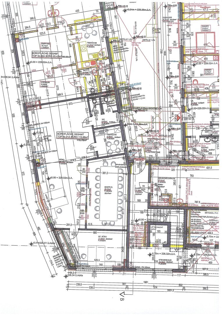 Büro-/Praxisfläche zum Kauf 380.000 € 3 Zimmer 112,7 m²<br/>Bürofläche Baden 2500