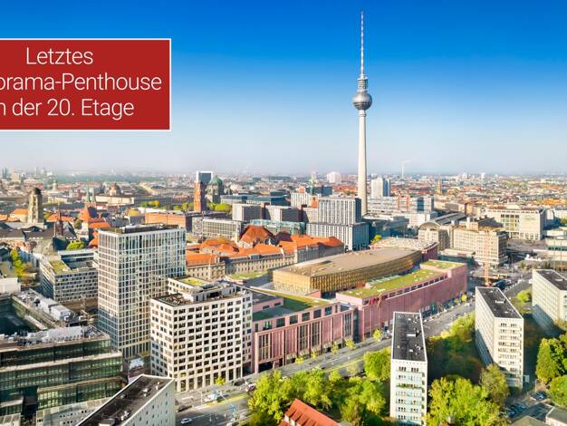 Wohnung zum Kauf - Neubau provisionsfrei 2.199.500 € 3 Zimmer 189,6 m² 20. Geschoss Voltairestraße 11 Mitte Berlin 10179