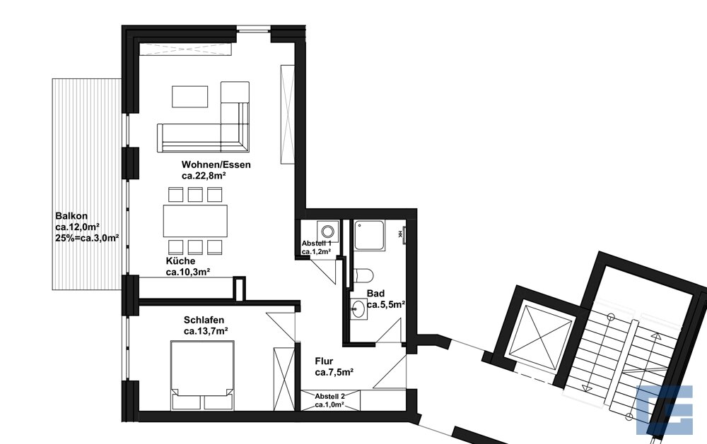 Wohnung zum Kauf provisionsfrei 462.864 € 2 Zimmer 65 m²<br/>Wohnfläche 1.<br/>Geschoss Altheikendorf Heikendorf 24226