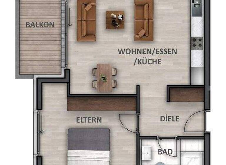 Wohnung zum Kauf - Erstbezug provisionsfrei 329.900 € 2,5 Zimmer 55,8 m² 2. Geschoss Böllinger Straße 41 Neckargartach Heilbronn / Neckargartach 74078