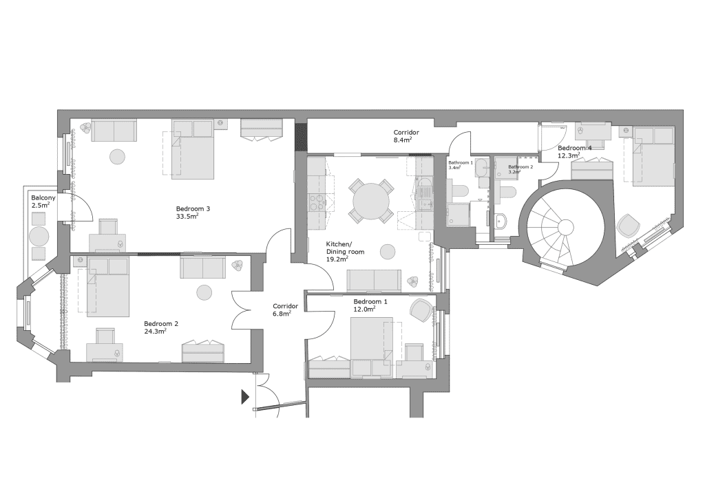 Wohnung zur Miete Wohnen auf Zeit 900 € 3 Zimmer 21 m²<br/>Wohnfläche 02.03.2025<br/>Verfügbarkeit Müllerstraße Gesundbrunnen Berlin 13353