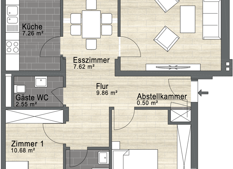 Wohnung zum Kauf 149.000 € 3 Zimmer 82 m² 3. Geschoss Fallersleben 38442