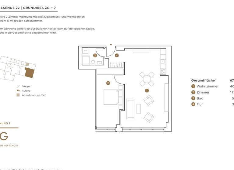 Wohnung zur Miete 1.050 € 2 Zimmer 67,7 m²<br/>Wohnfläche 2.<br/>Geschoss Altstadt Bremen 28195