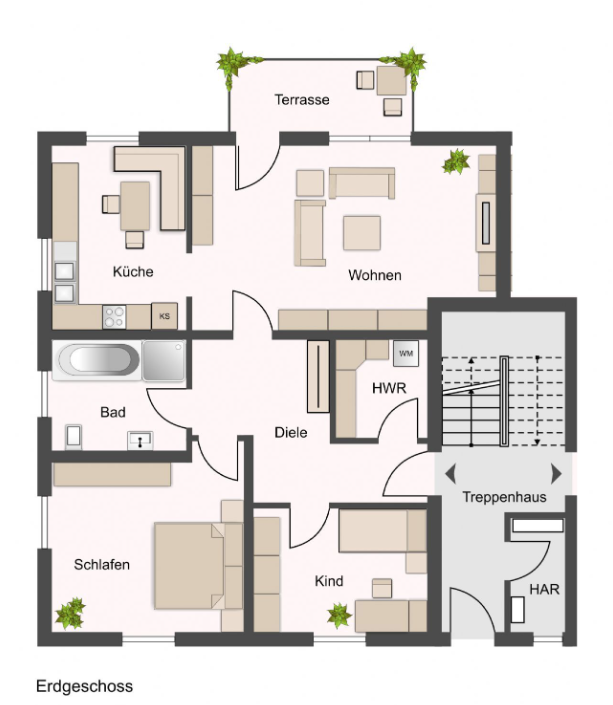 Wohnung zur Miete 970 € 3 Zimmer 88 m²<br/>Wohnfläche EG<br/>Geschoss 01.07.2025<br/>Verfügbarkeit Liemehna Jesewitz 04838