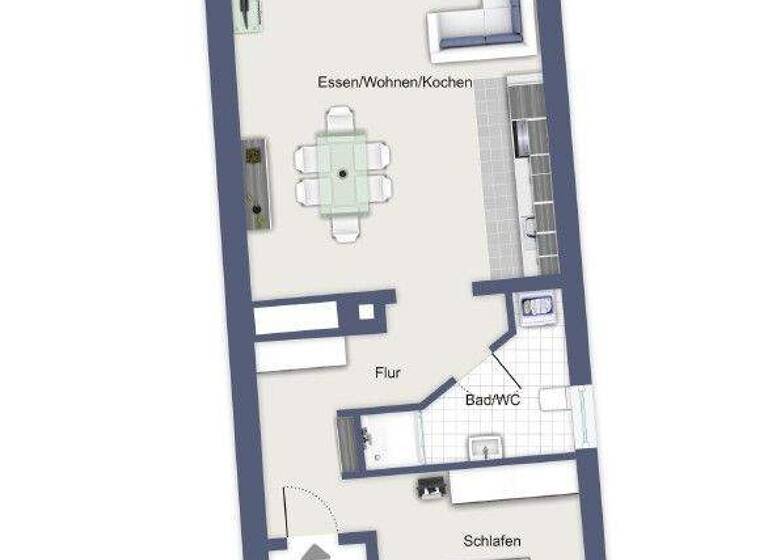 Wohnung zur Miete 620 € 2 Zimmer 54,5 m² 1. Geschoss Ingolstadt 85049
