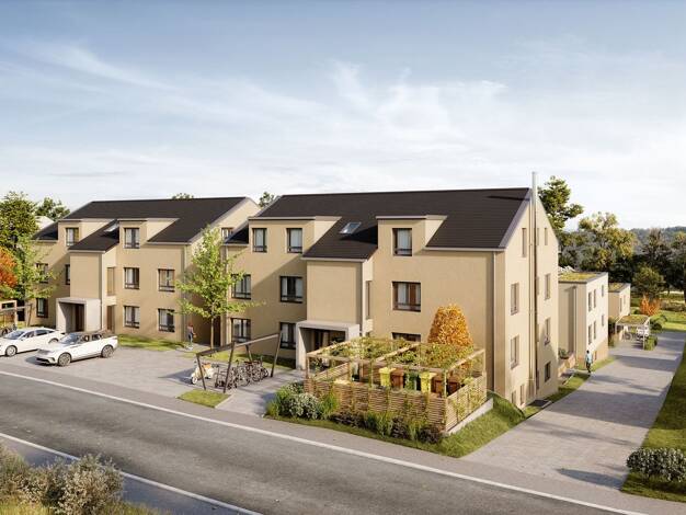 Wohnung zum Kauf - Neubau provisionsfrei 521.900 € 4 Zimmer 88,5 m² 1. Geschoss Schwaikheimer Straße 29 Winnenden Winnenden 71364