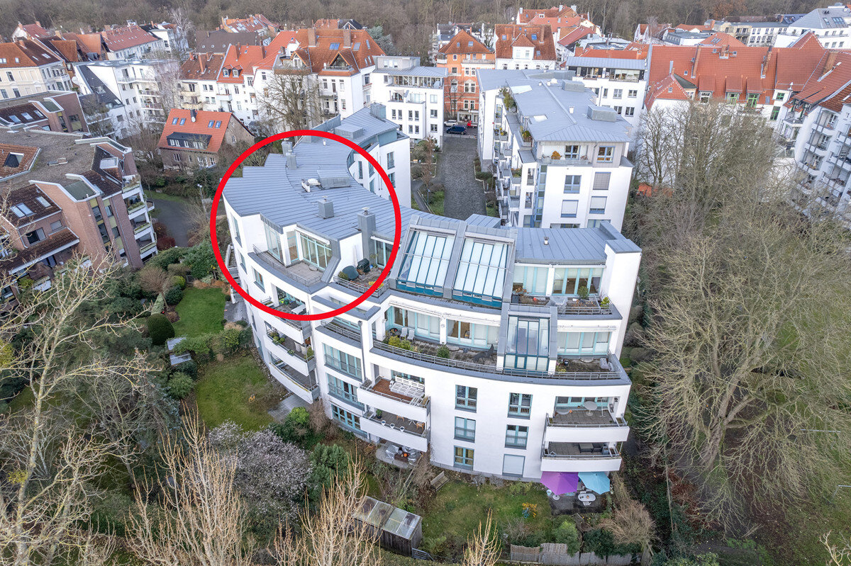 Penthouse zum Kauf 785.000 € 3 Zimmer 98,2 m²<br/>Wohnfläche 4.<br/>Geschoss Zoo Hannover / Zoo 30175