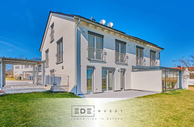 Doppelhaushälfte zum Kauf - Neubau 1.298.000 € 4 Zimmer 189 m² 490 m² Grundstück Windach Windach 86949