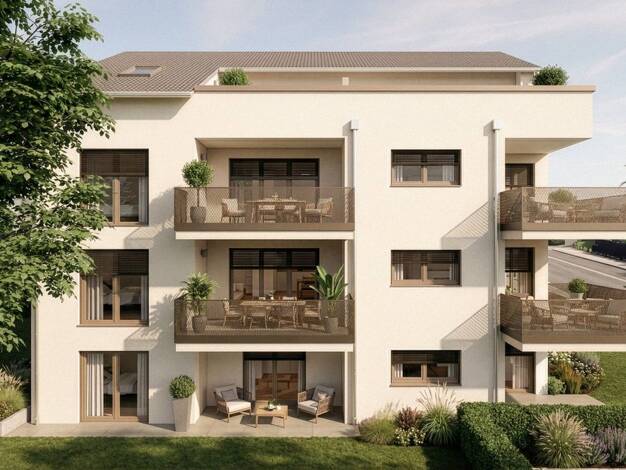 Wohnung zum Kauf - Erstbezug provisionsfrei 508.500 € 3 Zimmer 90,2 m² EG Im Schönblick 30 Oberhöfen 88447