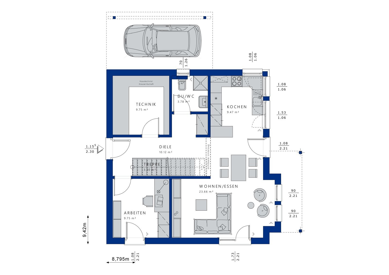 Einfamilienhaus zum Kauf 553.682 € 5 Zimmer 121 m²<br/>Wohnfläche 500 m²<br/>Grundstück Klein-Erkenschwick Oer-Erkenschwick 45739