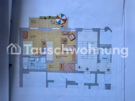 Wohnung zur Miete Tauschwohnung 400 € 2 Zimmer 45 m² Mickten Dresden 01139