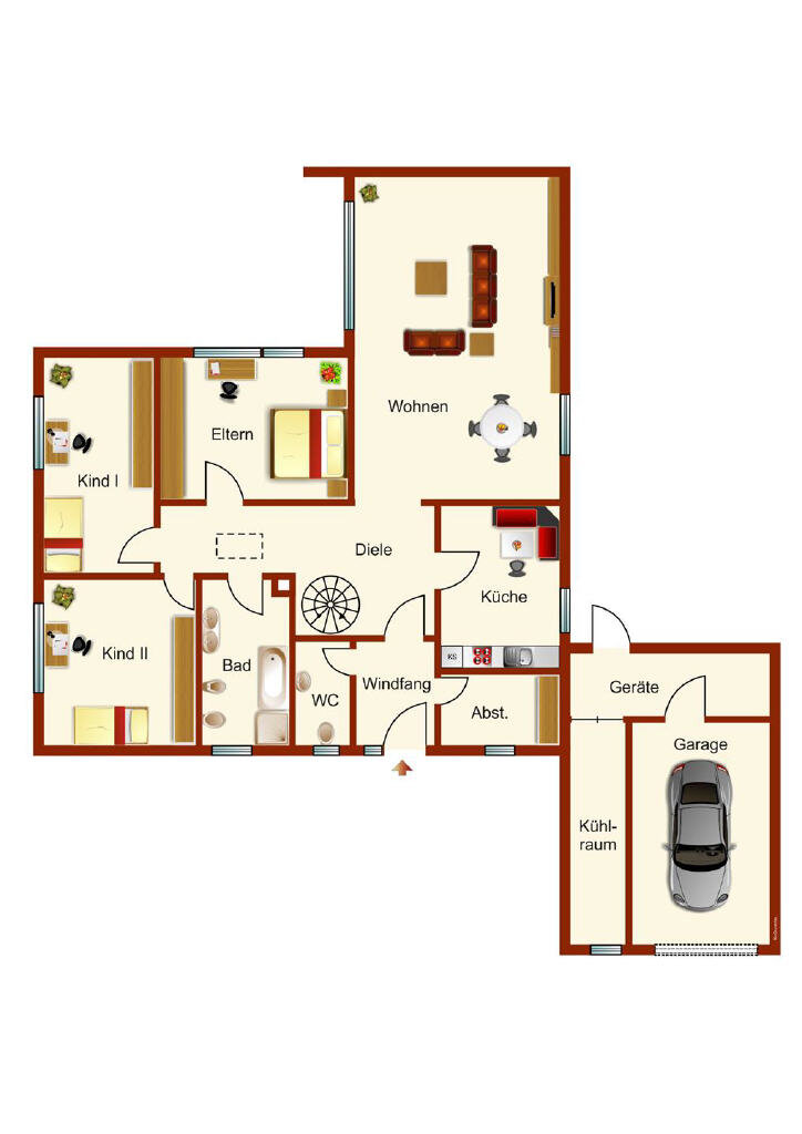 Einfamilienhaus zum Kauf 245.000 € 4 Zimmer 119,8 m²<br/>Wohnfläche 892 m²<br/>Grundstück Zetel Zetel 26340