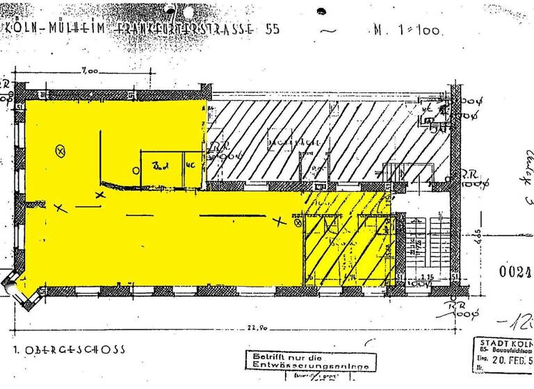 Bürofläche zur Miete 1.300 € 130 m² Bürofläche Frankfurter Str. 55 Mülheim Köln 51065
