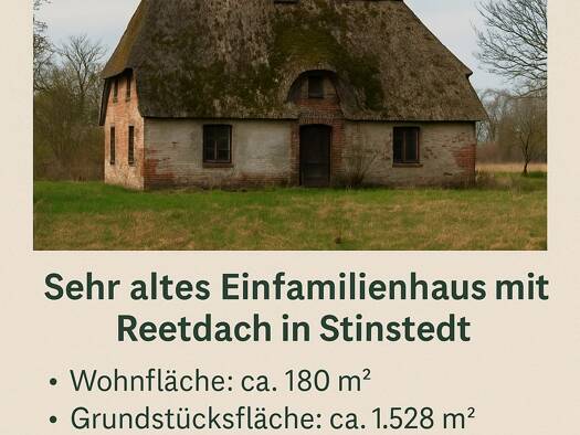 Einfamilienhaus zum Kauf provisionsfrei 95.000 € 6 Zimmer 162 m² 1.528 m² Grundstück Stinstedt 27612