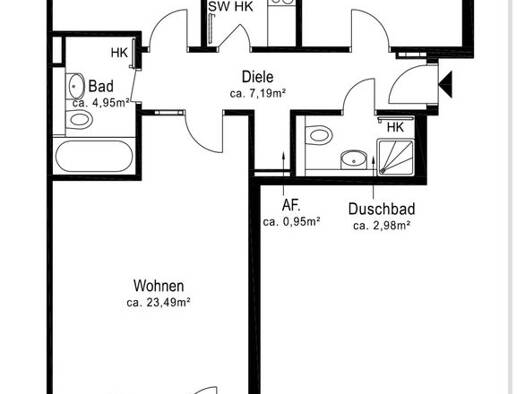 Wohnung zur Miete 800 € 3 Zimmer 72 m² frei ab 01.03.2026 Keßlerstraße 17 Böblingen 71032