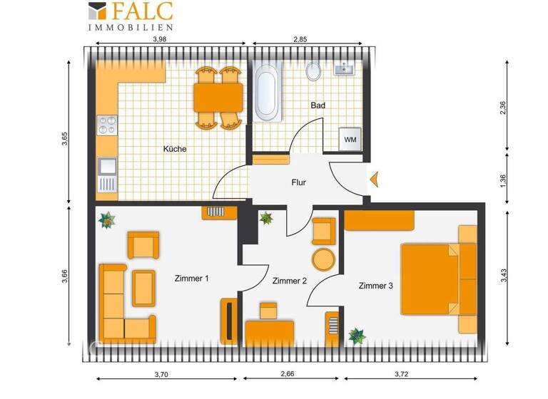 Wohnung zum Kauf 59.000 € 3 Zimmer 50 m² Malliß 19294