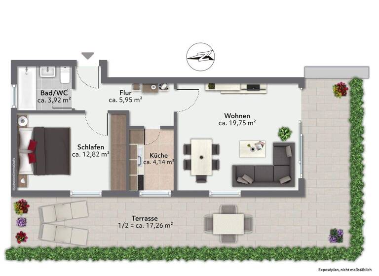 Wohnung zum Kauf 249.000 € 2 Zimmer 60 m² Unterwössen 83246