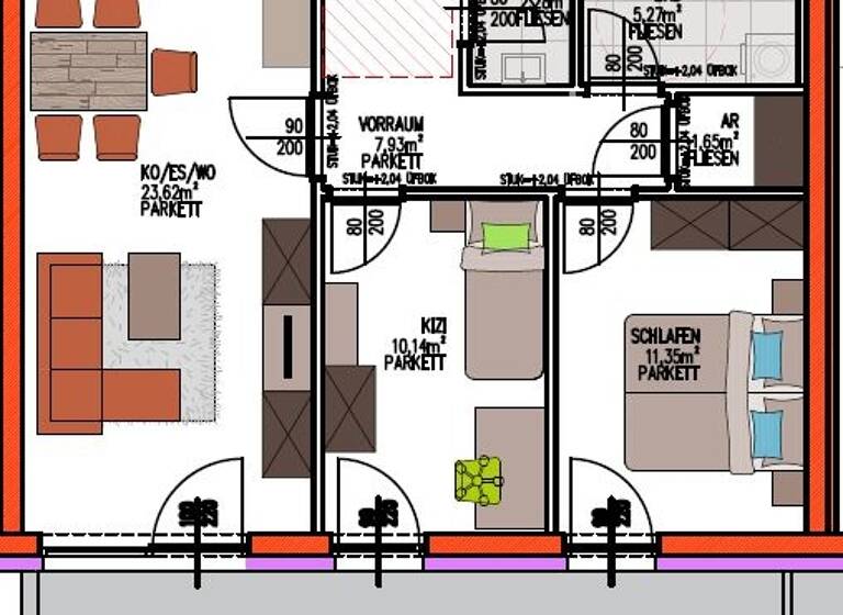 Wohnung zur Miete 498 € 3 Zimmer 62,2 m² 1. Geschoss frei ab sofort Mühldorf 146 Feldbach 8330