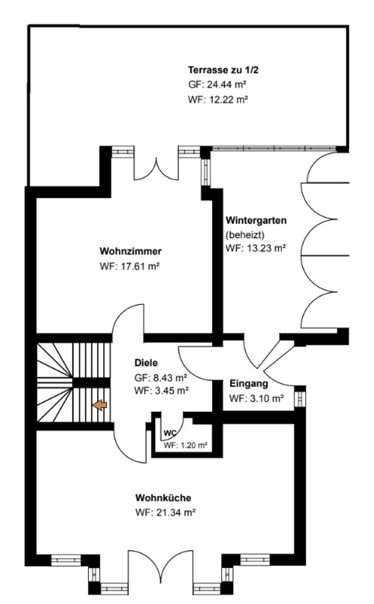 Doppelhaushälfte zum Kauf 1.085.000 € 5 Zimmer 131,3 m²<br/>Wohnfläche 308,3 m²<br/>Grundstück Untermenzing-Allach München 80999