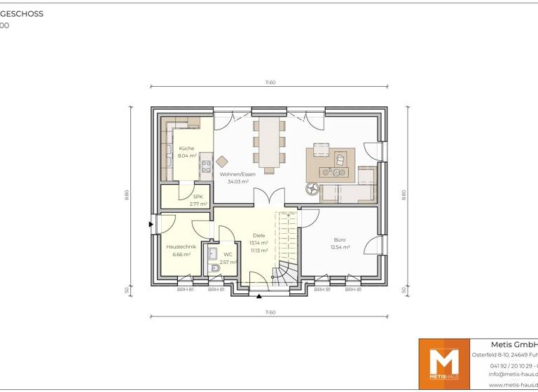 Einfamilienhaus zum Kauf provisionsfrei 628 € 4 Zimmer 140,8 m² 400 m² Grundstück Harksheide Norderstedt 22844