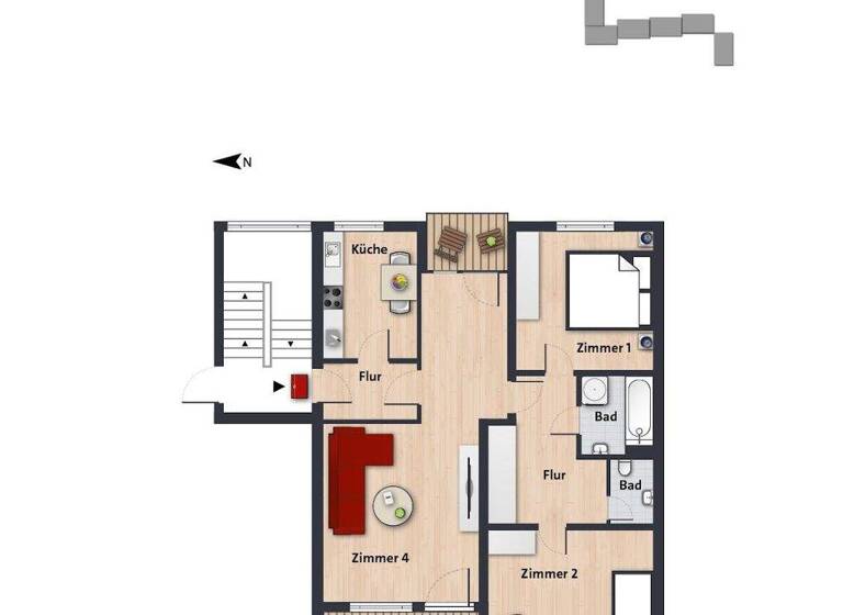 Wohnung zur Miete nur mit Wohnberechtigungsschein 563 € 3 Zimmer 79,2 m² 3. Geschoss frei ab sofort Stralsunder Ring 7 Westhagen Wolfsburg 38444
