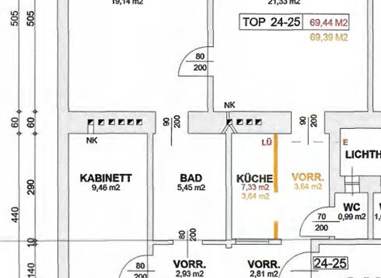 Wohnung zum Kauf 275.000 € 3 Zimmer 69,4 m² 3. Geschoss Wien 1200