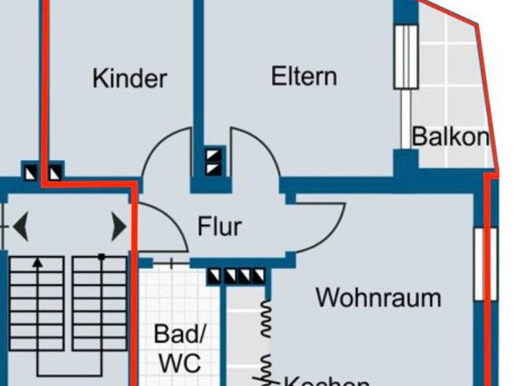 Wohnung zum Kauf 120.000 € 3 Zimmer 56,1 m²<br/>Wohnfläche Dachgeschoss<br/>Geschoss Lingen Lingen 49809