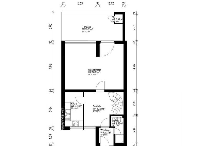 Reihenendhaus zum Kauf 350.000 € 4 Zimmer 111 m² 383 m² Grundstück Blockdiek Bremen 28327