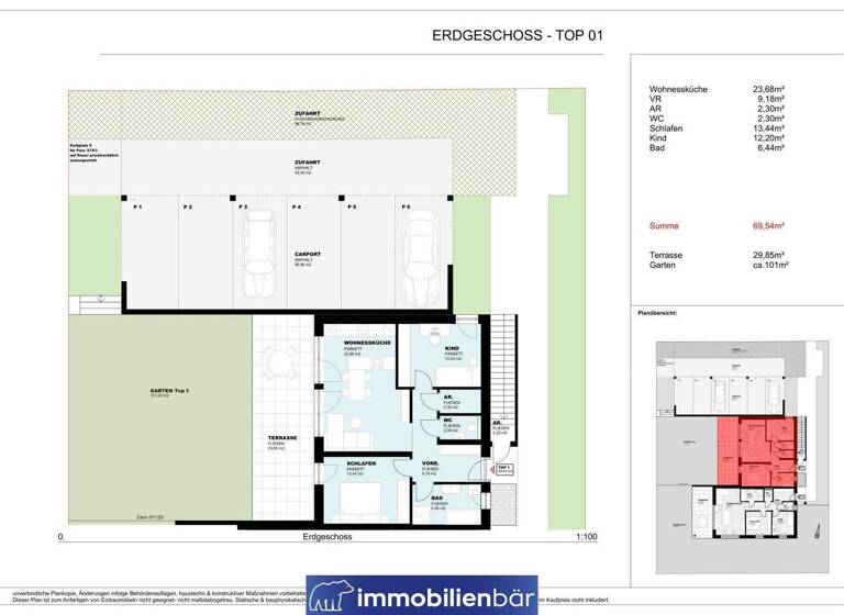 Wohnung zum Kauf - Erstbezug provisionsfrei 299.000 € 3 Zimmer 69,5 m² EG Kasparkeller 46 Hofkirchen an der Trattnach 4716