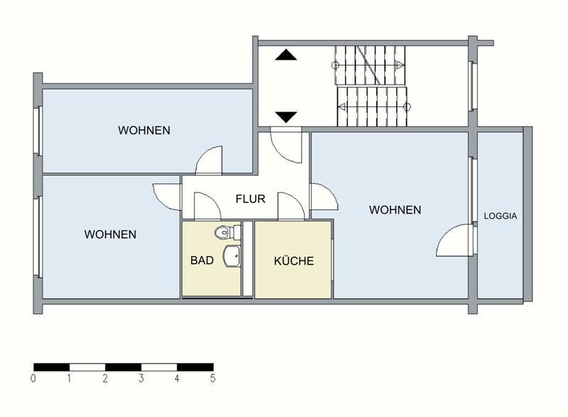 Wohnung zur Miete 329 € 3 Zimmer 62,6 m²<br/>Wohnfläche 6.<br/>Geschoss Rudolf-Virchow-Straße 7 Stadtgebiet Ost Neubrandenburg 17036